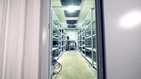 Entrance-to-an-equipped-mining-rig-with-functioning-cooling-system