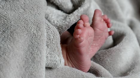 Close-up-shot-of-baby-foot-while-sleeping