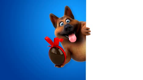 Spaß-beim-Deutschen-Schäferhund---3D-Animation