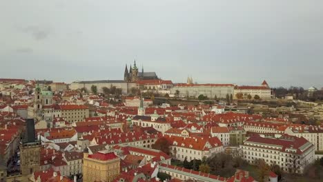 Aerial-panoramic-view-from-the-air-to-St.-Vitus-Cathedral-in-Prague