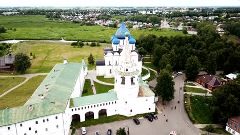 Aerial-view-of-architectural-ensemble-of-Suzdal-Kremlin