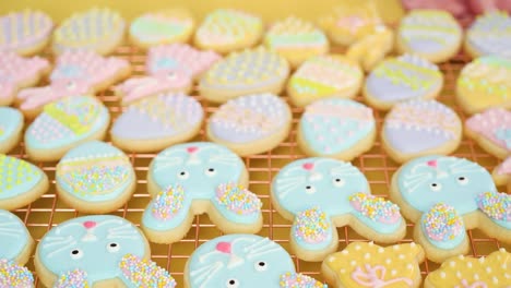 Easter-sugar-cookies-decorated-with-royal-icing-of-different-colors