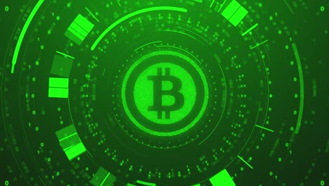 Bitcoin-Hintergrundkonzept-Schleife