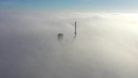 Aerial-View-Of-The-Foggy-Kyiv-City-In-Autumn.-HD