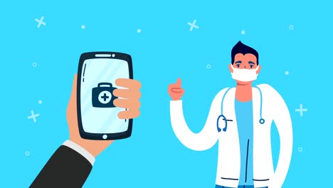 smartphone-with-online-doctor-technology