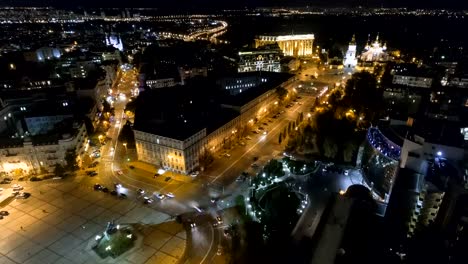 Kiev-city-center-aerial-sightseeing.-Central-part-of-the-Ukrainian-capital