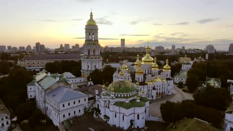 Aerial-view-of-Kiev-Pechersk-Lavra,-Kiev,-Kyiv,-Ukraine.