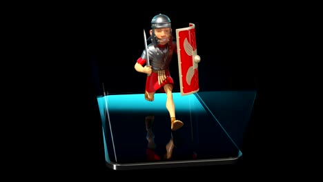 Römischer-Soldat---3D-Animation