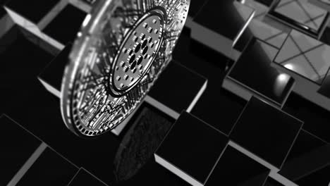 Render-3D-de-Cardano-moneda-(ADA)-Blockchain-Cryptocurrency