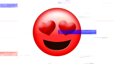 Lächelnde-Emojis-mit-herzförmigen-Augen