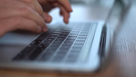 Laptop-Keyboard-Typing.-Close-up--Of-Hands-Typing-On--Keyboard