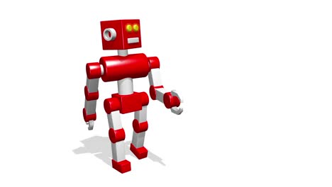 A-pie-de-robot-de-juguete-3D-divertido