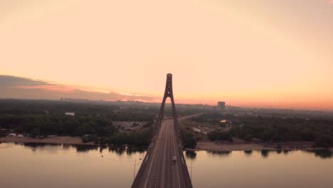 Video-of-bridge-at-sunset-in-Kyiv-Ukraine