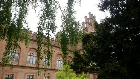 Church-of-residence-of-Bukovinian-and-Dalmatian-Metropolitans,-now-part-of-Chernivtsi-University.-Yuriy-Fedkovych-Chernivtsi-National-University.-Chernovtsi,-Europe