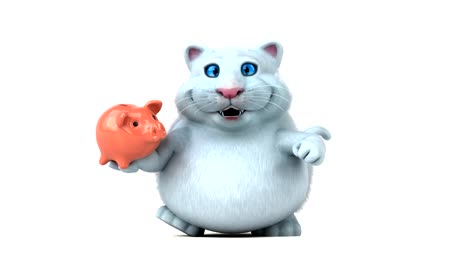 Lustige-Katze---3D-Animation