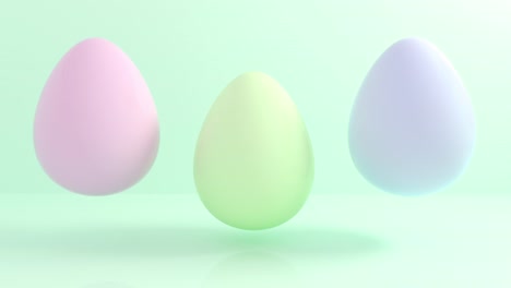 huevos-de-Pascua-en-color-pastel-abstracto-3D-volando-sobre-el-fondo-de-colores.-Conjunto-de-diferentes-colores-4k-animación-sin-fisuras-loop.