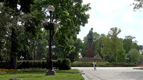 On-the-alley-of-Shevchenko-Park-in-Kiev