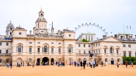 Horse-Guards-Bauen-Zeit-verstreichen-in-London.