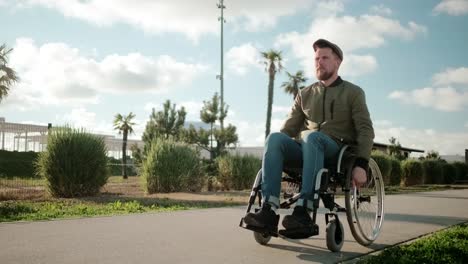 Lonely-disabled-man-on-walk-in-the-street