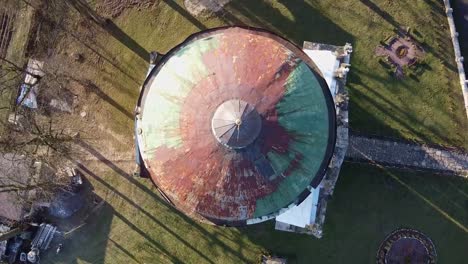 Römisch-katholische-Kirche-Aerial,-Ukraine