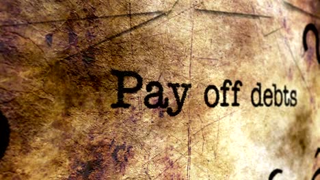 Pay-off-debts-grunge-concept