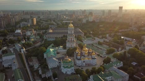 Aerial-View-Of-Kiev-Pechersk-Lavra,-Kyiv,-Ukraine