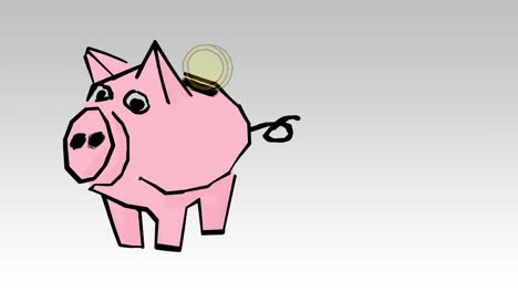 Schweinebank-mit-Münzen.-Sparen-oder-Akkumulation-von-Geld,-Investitionen