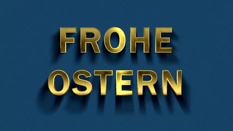 Colored-particles-turn-into-blue-background-and-text---Frohe-Ostern