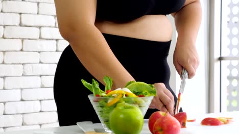 large-build-woman-cooking-diet-healthy-food