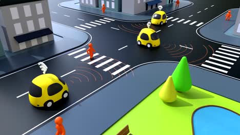 Self-driving-cars---3D-Animation