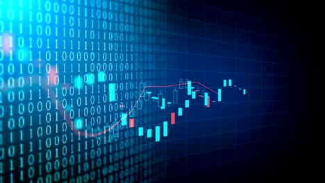 4-k-Schleife-finanzielle-Diagramm-Hintergrund-Material