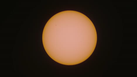 Partial-Solar-Eclipse-Astronomy-Timelapse-Closeup-Of-The-Sun