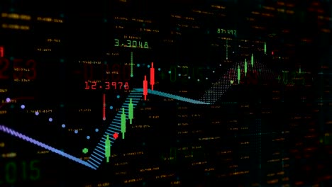 Table-and-bar-graph-of-stock-chart-exchange-market-indices-animation-background