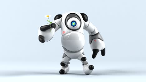 Big-robot-and-flower---3D-Animation