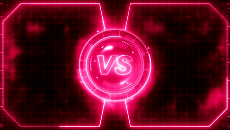 Futuristic-sports-game-loop-animation.-Versus-fight-background.-Radar-neon-digital-display.-VS.-Game-control-interface-element.-Battle-fight-sports-competition.