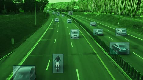 Camera-monitors-cars-on-the-highway-and-identifies-tracking-data