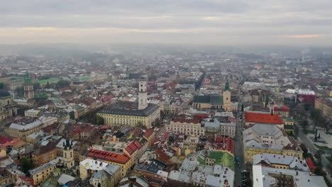 Panorama-der-antiken-Stadt.-Ukraine-Lviv-City