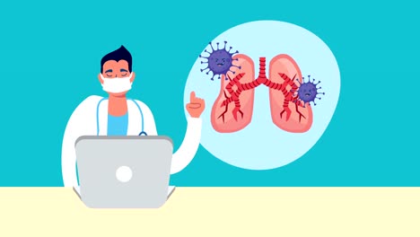 doctor-with-laptop-and-covid19-particles-in-lungs