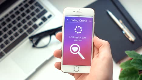 Konnte-nicht-auf-der-Suche-nach-Partner-auf-dating-app-auf-dem-smartphone