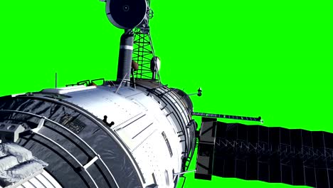 Space-Station-On-Green-Screen