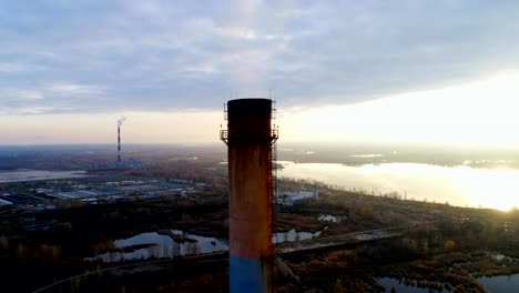 Garbage-incineration-plant.-Waste-incinerator-plant-with-smoking-smokestack.-The-problem-of-environmental-pollution-by-factories.