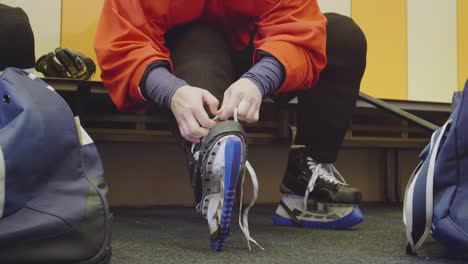 Female-Hockey-Team-Preparing-for-Hockey-Game