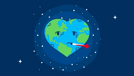 international-health-day-with-world-planet-heart-character-and-thermometer