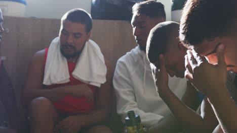 Group-of-soccer-players-in-the-locker-room