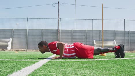 Soccer-player-training-on-field