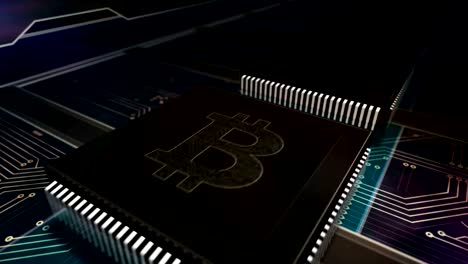 Processor-factory-with-laser-burning-of-Bitcoin-symbols