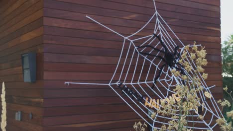 Portrait-Of-Boy-Wearing-Fancy-Dress-Werewolf-Mask-Outside-House-Collecting-Candy-For-Trick-Or-Treat