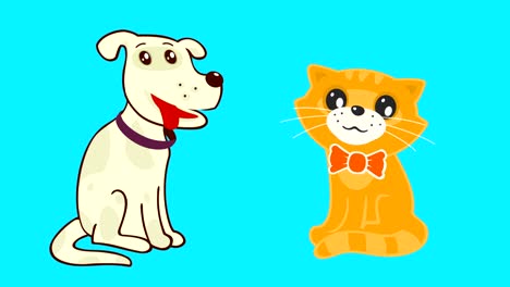 Loop-animado-gato-y-perro