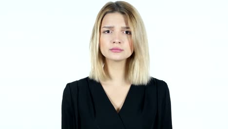 Yelling,-Angry-Young-Woman--arguing,-White-Background