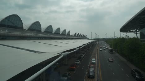 day-light-shanghai-airport-traffic-road-panorama-4k-china